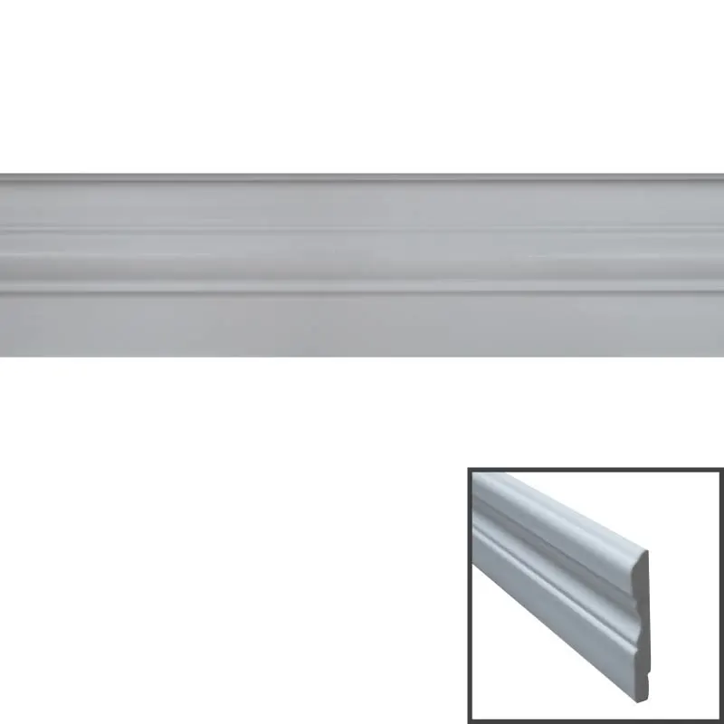 POLYWOOD MOULDING JC493-WMP WHITE WOOD BASEBOARD